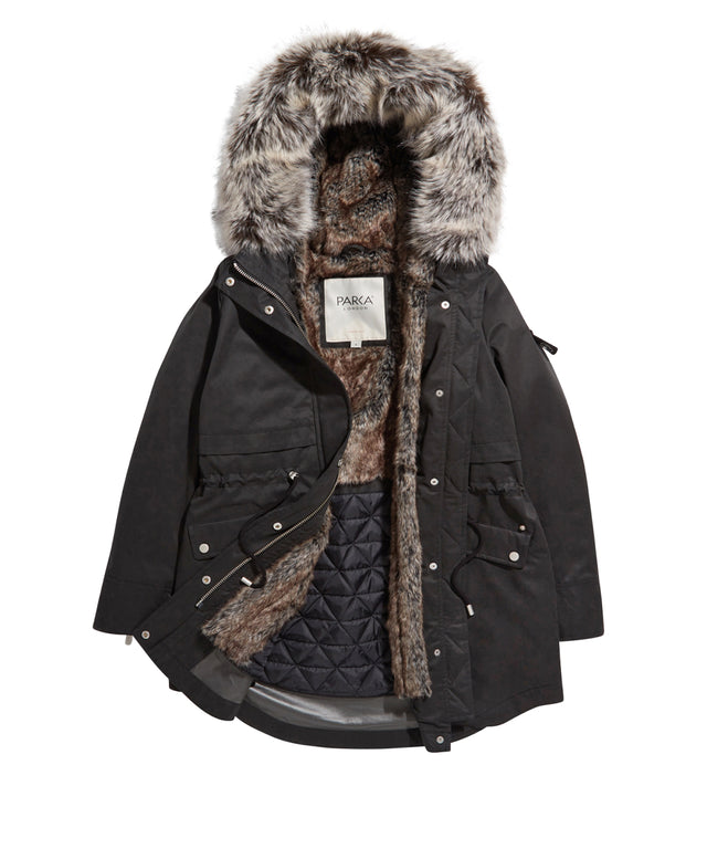 fur lined long parka - OFF-69% >Free Delivery
