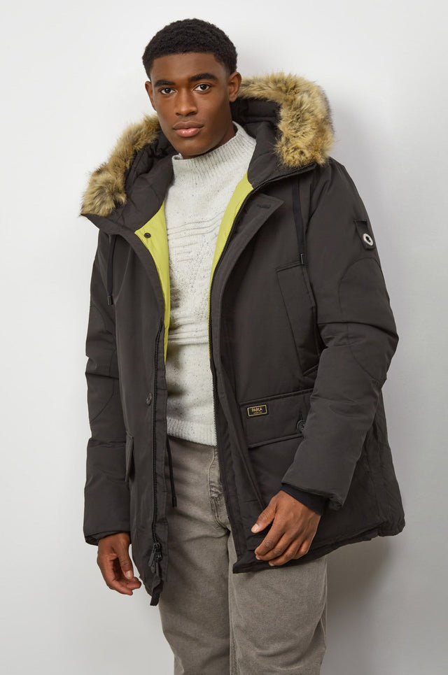 Alaska Mid - Length Faux Fur Parka - Parka London