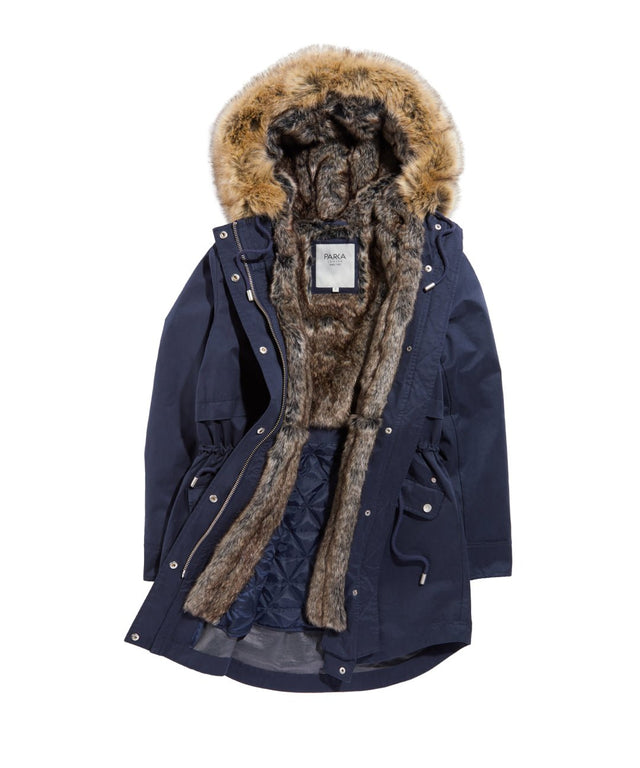 Caversham Long - Length Faux Fur Parka aka The Two - In - One - Parka London