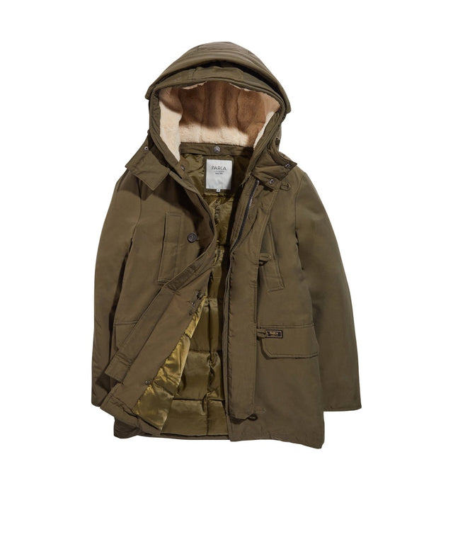 Expedition Mid - Length Shearling Parka - Parka London