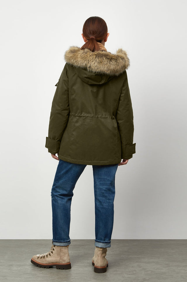 Farringdon Mid - Length Faux Fur Parka - Parka London