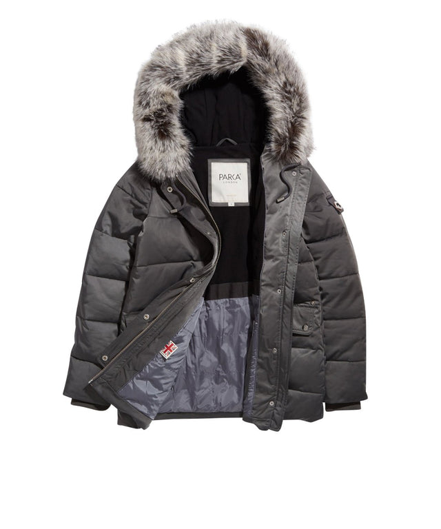 Nordic Mid - Length Faux Fur Parka Jacket - Parka London