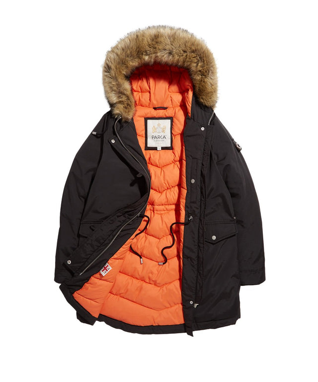 Stormont Long - Length Faux Fur Parka - Parka London