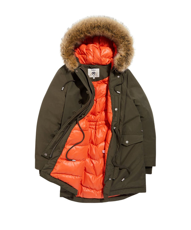 Stormont Long - Length Faux Fur Parka - Parka London