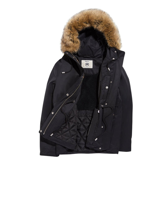 Wanderer Short - Length Faux Fur Jacket - Parka London