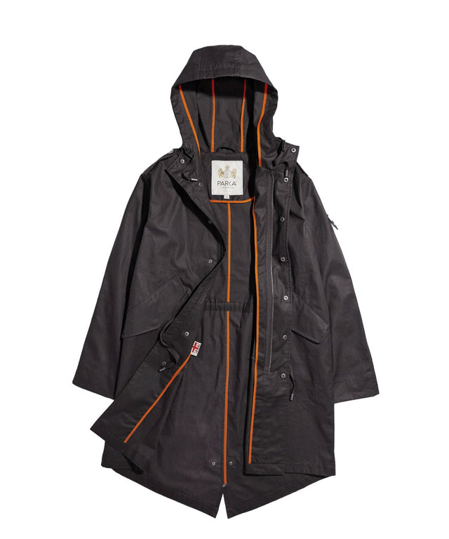 Watson Waxed Cotton Long - Length Parka - Parka London